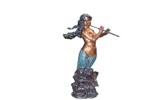 bronze mermaid fountain
